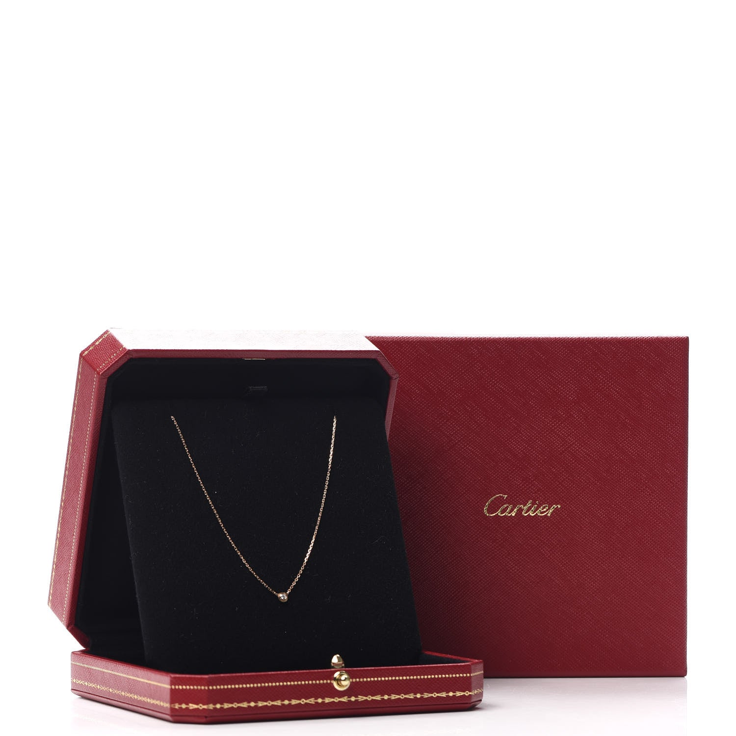 Cartier 18K Pink Gold Diamond XS D'Amour Pendant Necklace 7 of 7