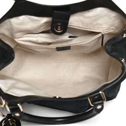 Gucci Monogram Medium Sukey Tote Black 9 of 14