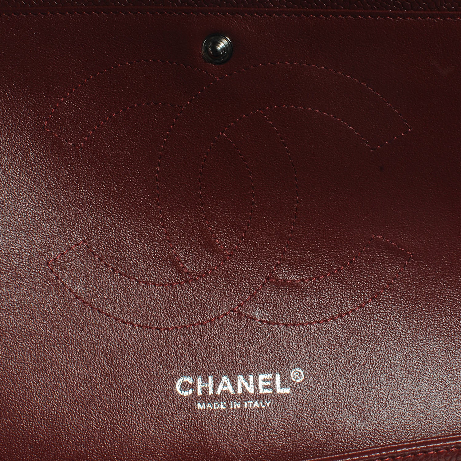 Chanel Caviar Jumbo Double Flap Dark Red 6 of 8