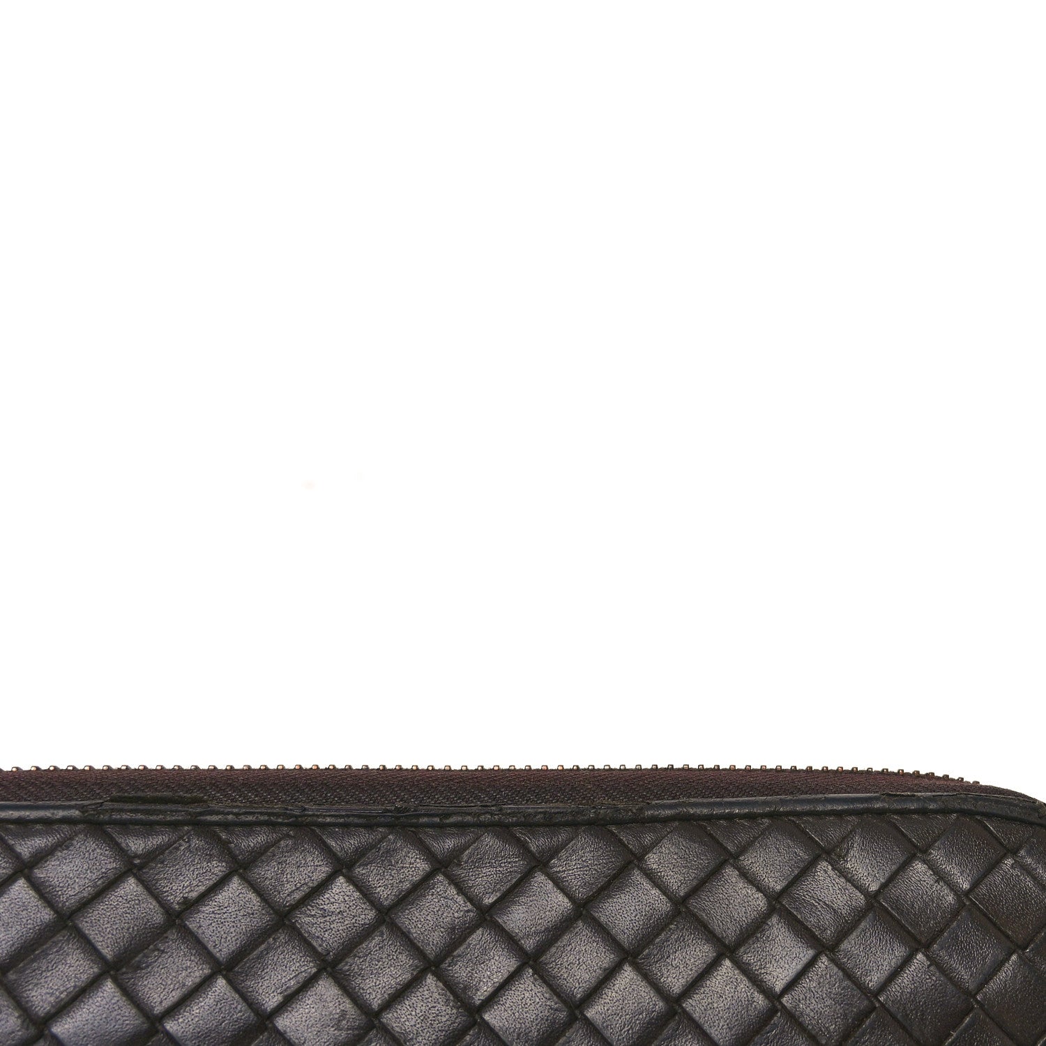 Bottega Veneta Nappa Intrecciato Zip Around Wallet Brown 11 of 12