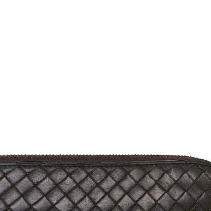 Bottega Veneta Nappa Intrecciato Zip Around Wallet Brown 11 of 12