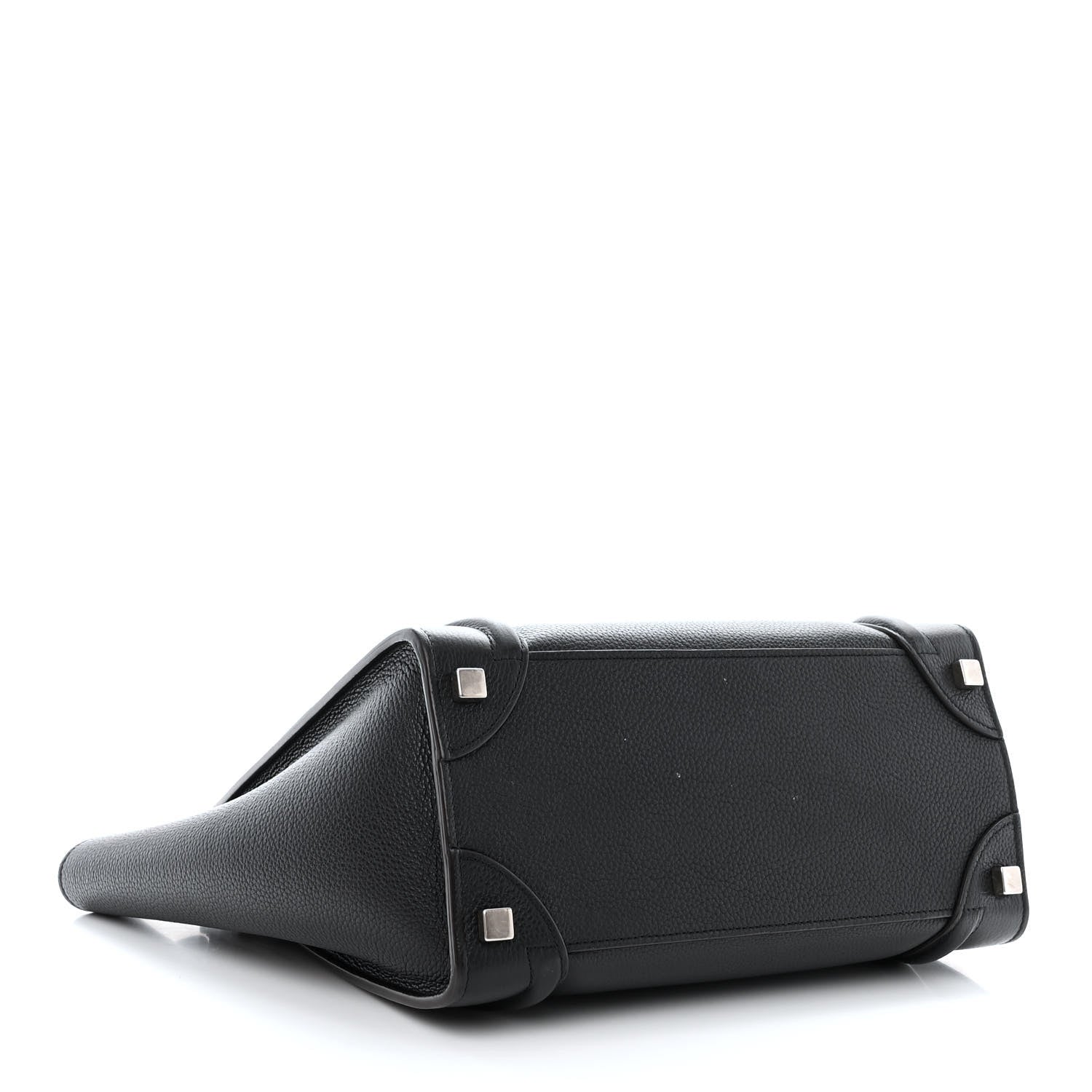Celine Drummed Calfskin Micro Luggage Black 4 of 11