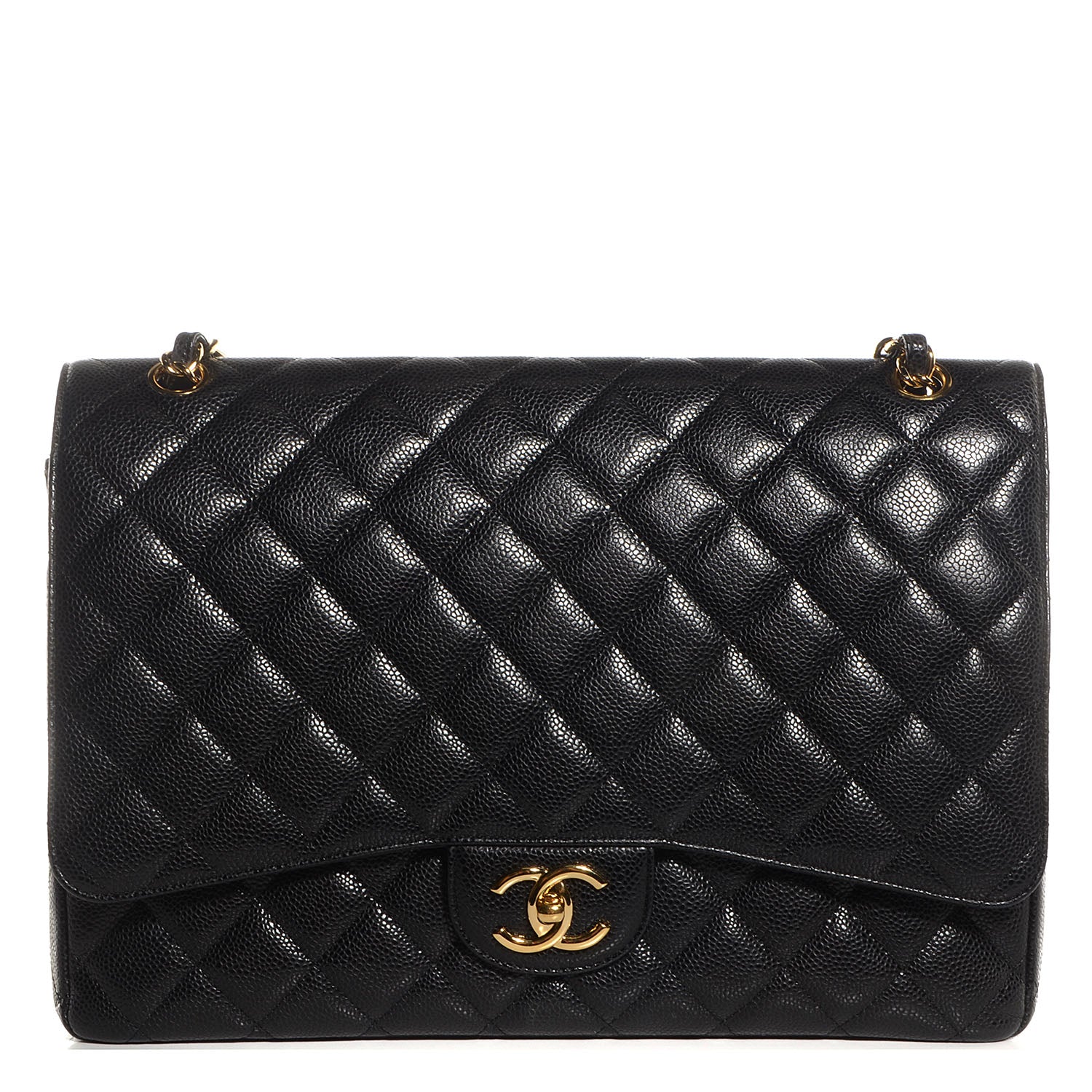 Chanel Caviar Quilted Maxi Double Flap Black 1 of 10