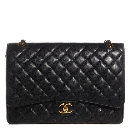 Chanel Caviar Quilted Maxi Double Flap Black 1 of 10