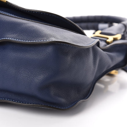 Chloe Calfskin Medium Marcie Satchel Royal Navy 7 of 11