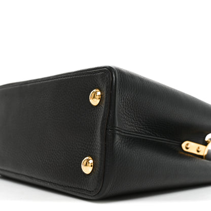Louis Vuitton Taurillon Capucines PM Black 9 of 9
