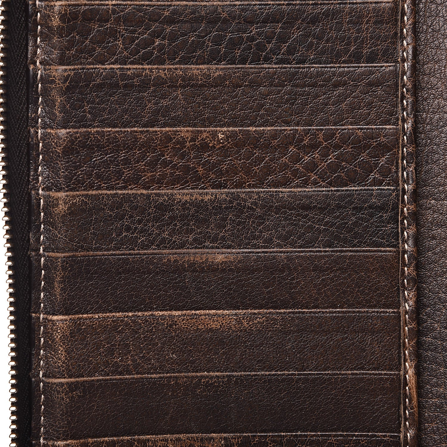 Gucci Guccissima Bamboo Tassel Zip Around Wallet Brown 12 of 14