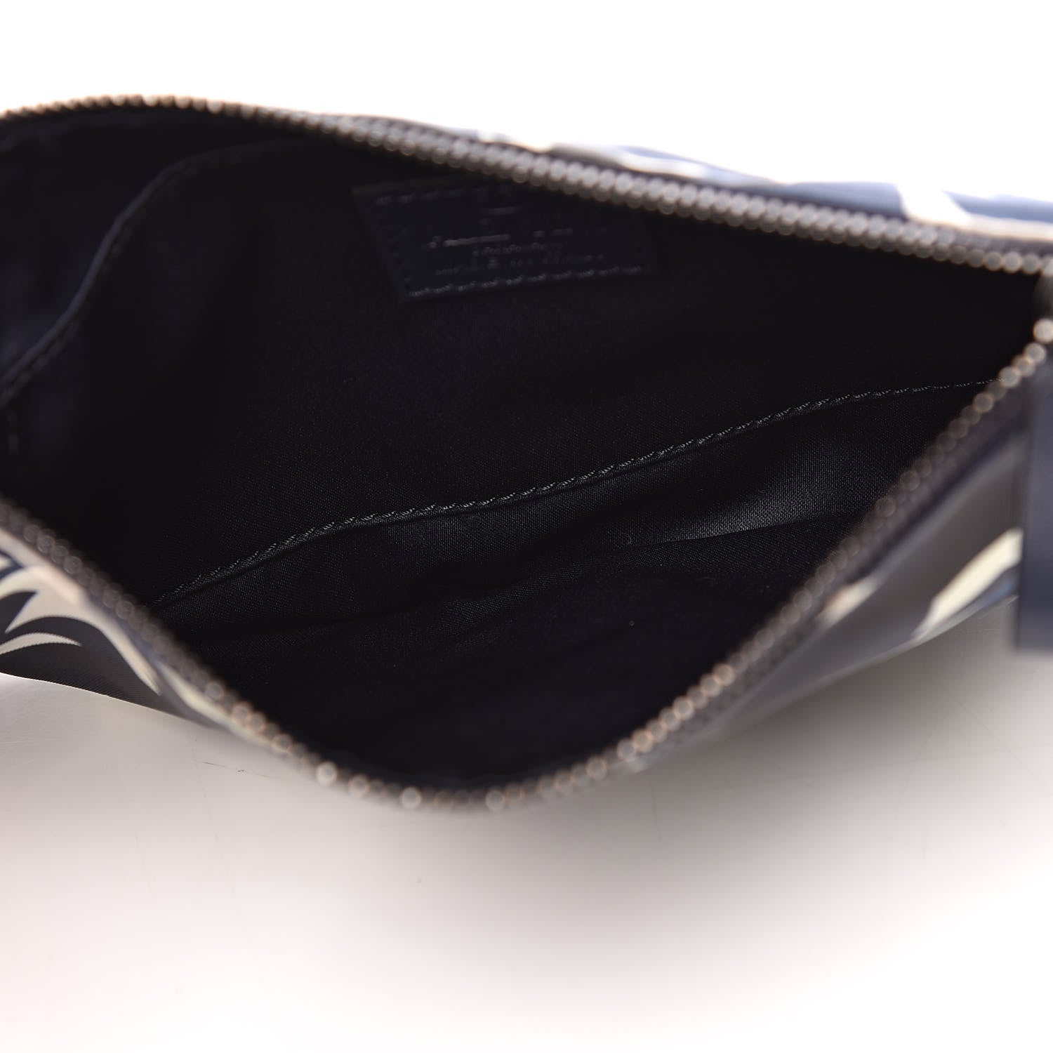 Valentino Garavani Nylon Camustars Medium Zip Pouch Marine Light Ivory 6 of 10