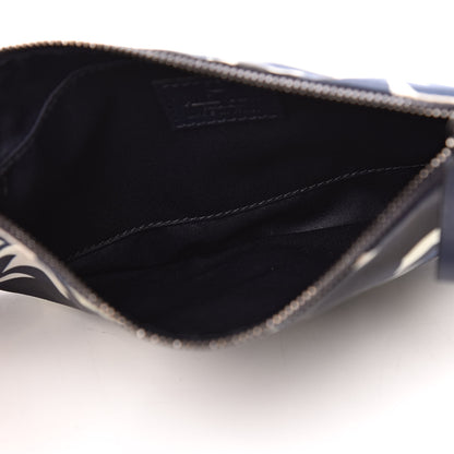 Valentino Garavani Nylon Camustars Medium Zip Pouch Marine Light Ivory 6 of 10