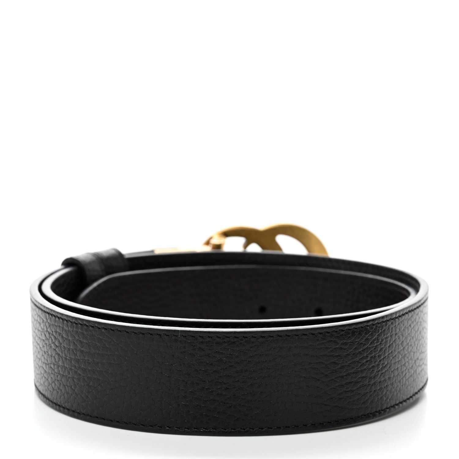 Gucci Dollar Calfskin Double G Reversible 37mm Belt 90 36 Black New Acero 2 of 9