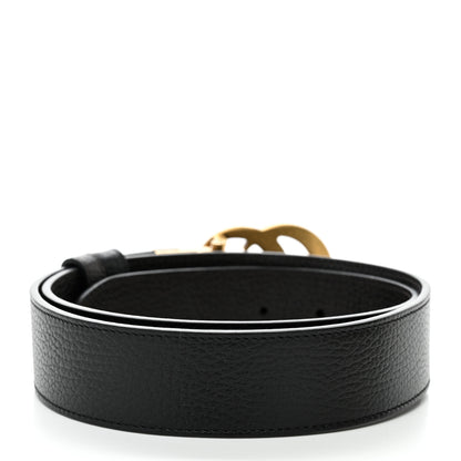 Gucci Dollar Calfskin Double G Reversible 37mm Belt 90 36 Black New Acero 2 of 9