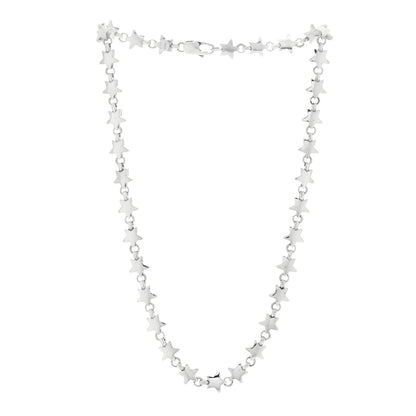 Tiffany Sterling Silver Star Link Necklace 2 of 5