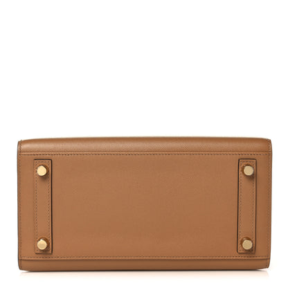 Hermes Madame Calfskin Birkin Sellier 25 Chai 6 of 35