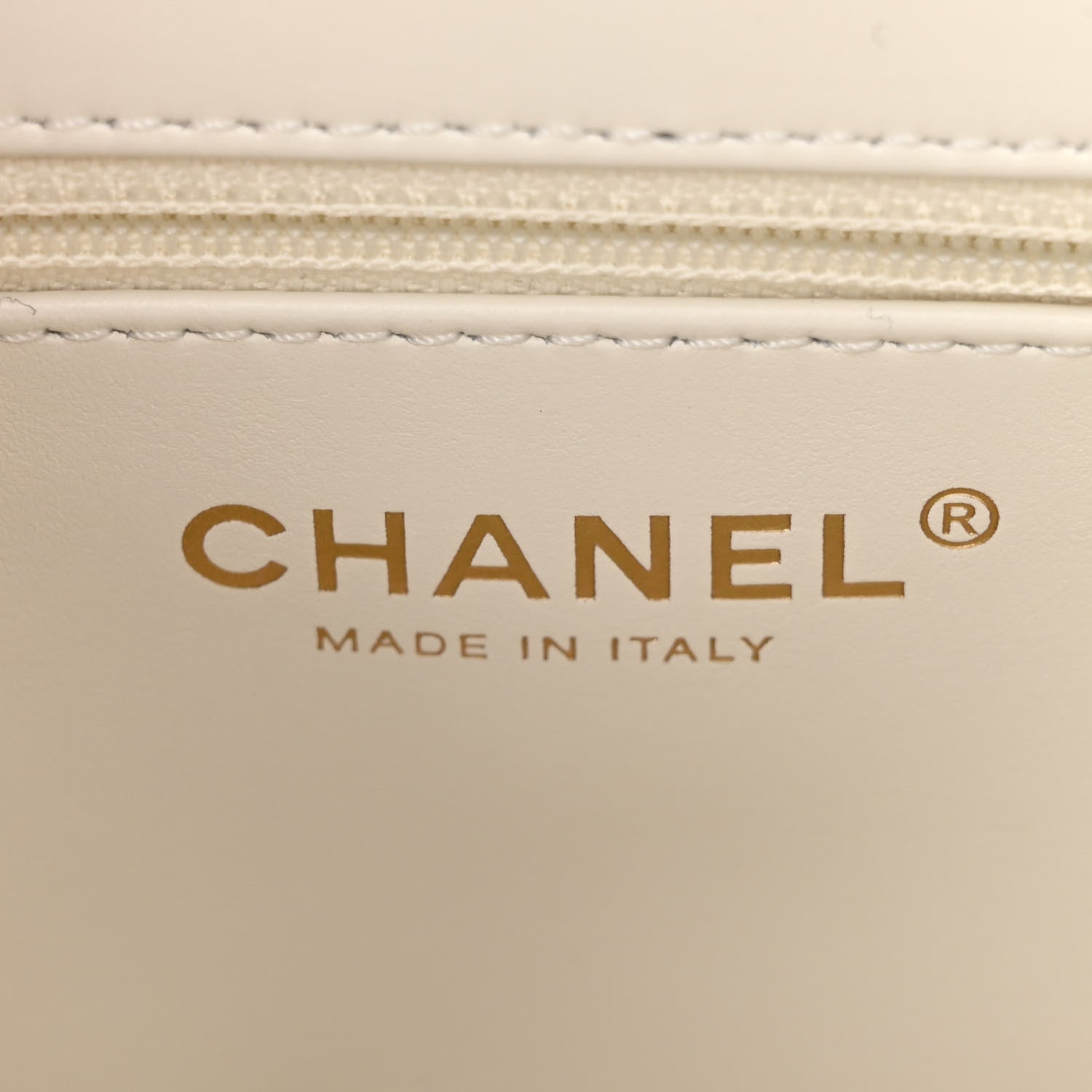 Chanel Shiny Aged Calfskin Quilted Nano Kelly Shopper White 6 of 10