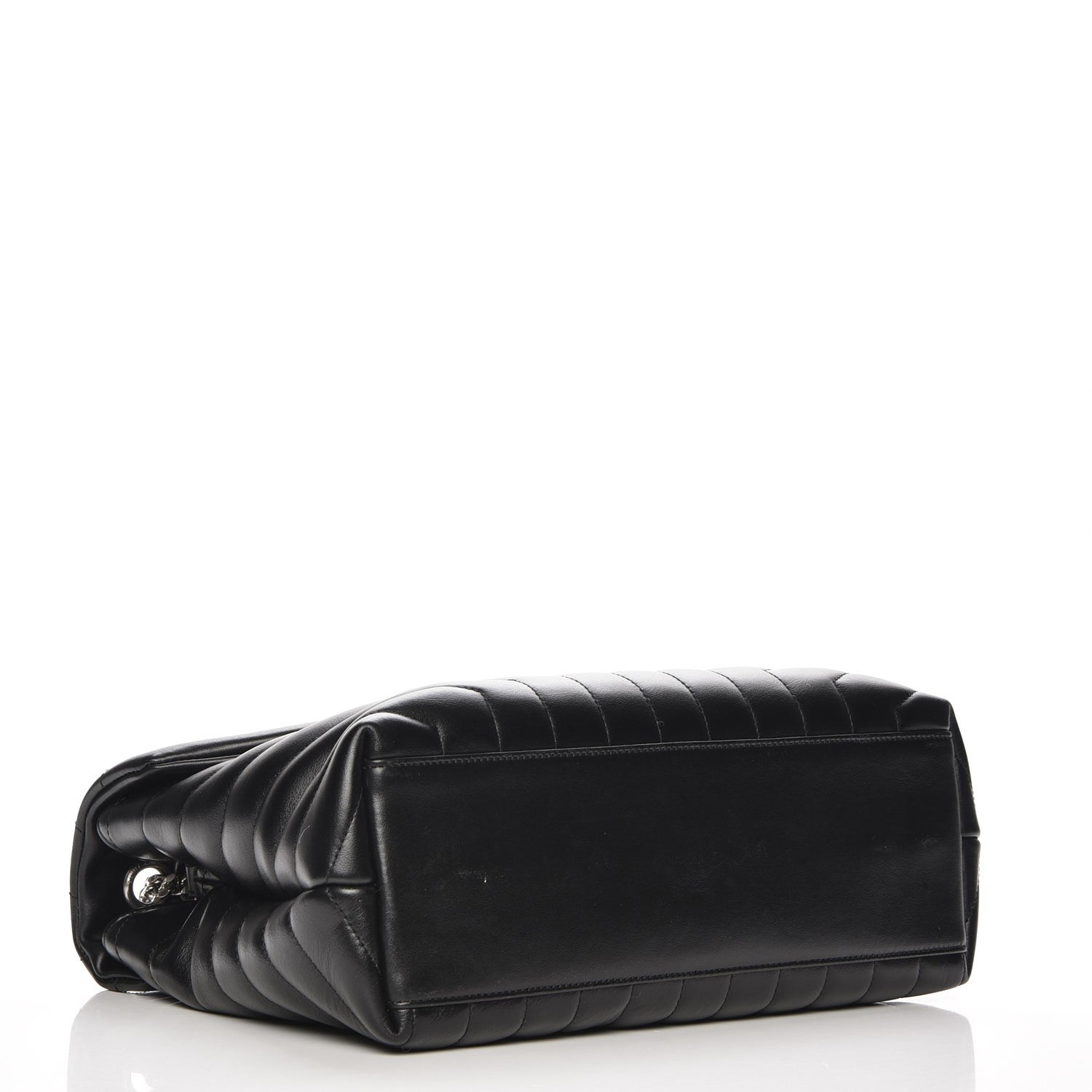 Saint Laurent Calfskin Y Quilted Monogram Medium Loulou Chain Satchel Black 4 of 7