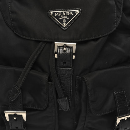 Prada Tessuto Nylon Saffiano Small Backpack Black 7 of 10