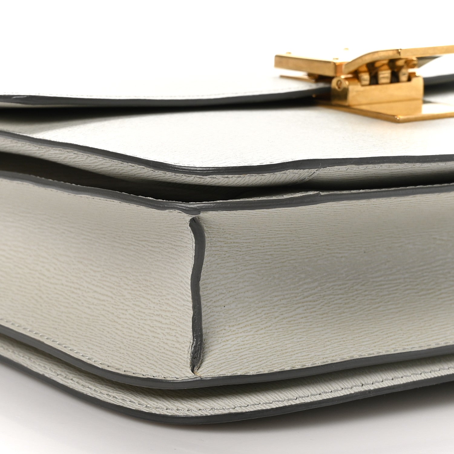 Celine Liege Calfskin Medium Classic Box Flap Bag Pale Grey 10 of 11