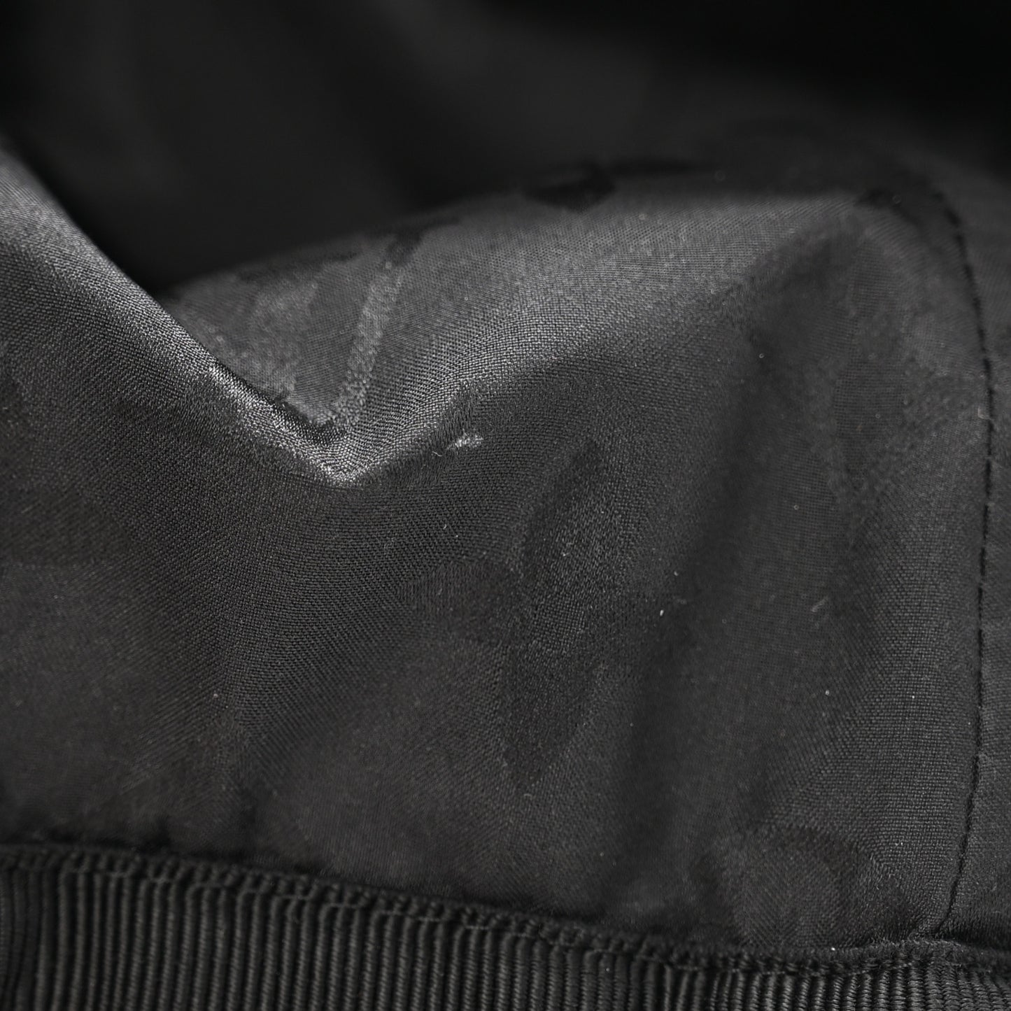 Monogram Cotton Jacquard Embroidered LV Day Cap M Black