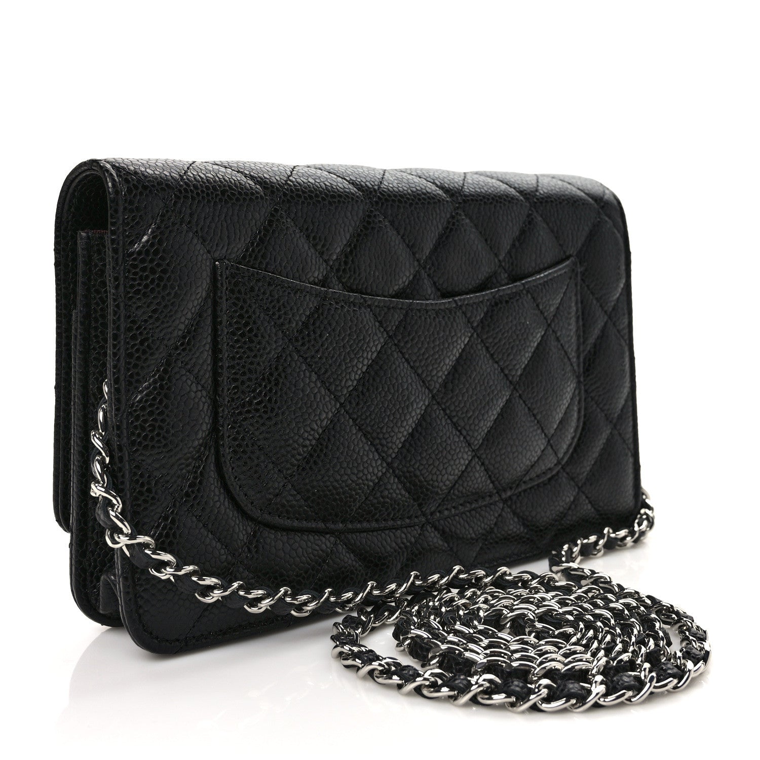 Chanel Caviar Quilted Wallet on Chain WOC Black 3 of 10