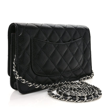 Chanel Caviar Quilted Wallet on Chain WOC Black 3 of 10