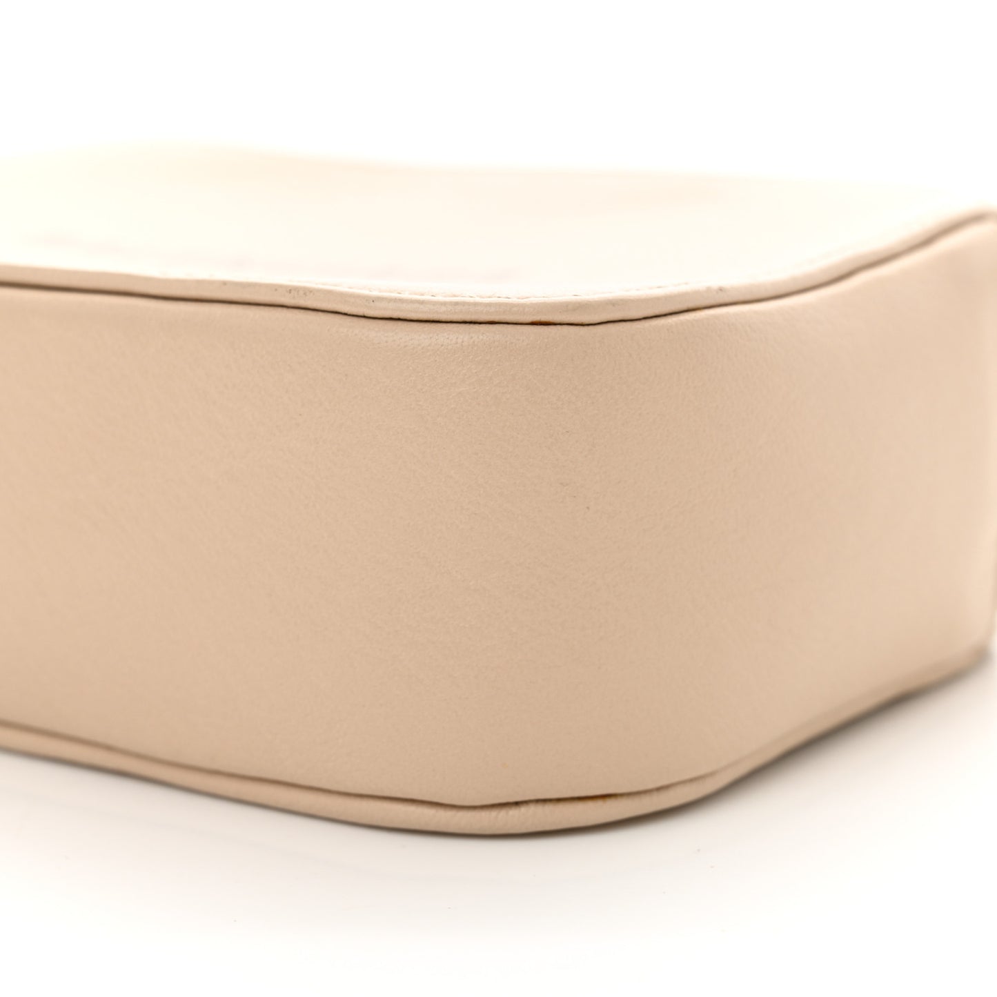 Calfskin Logo XS Everyday Camera Bag Light Beige Black