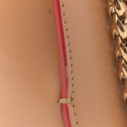 Christian Louboutin Calfskin Spikes Sweet Charity Shoulder Bag Biscuit 13 of 15