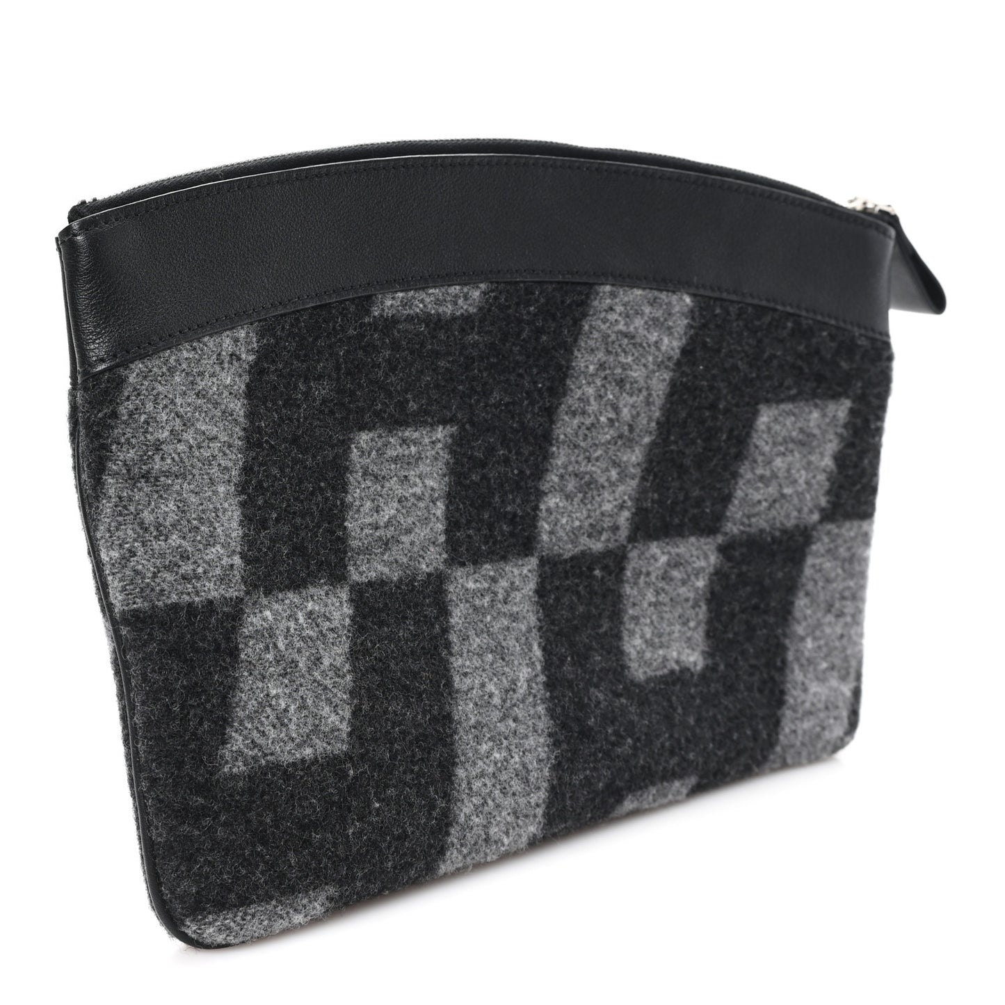 Cashmere Sac Bazar Pouch PM Black Grey
