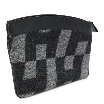 Hermes Cashmere Sac Bazar Pouch PM Black Grey 3 of 6