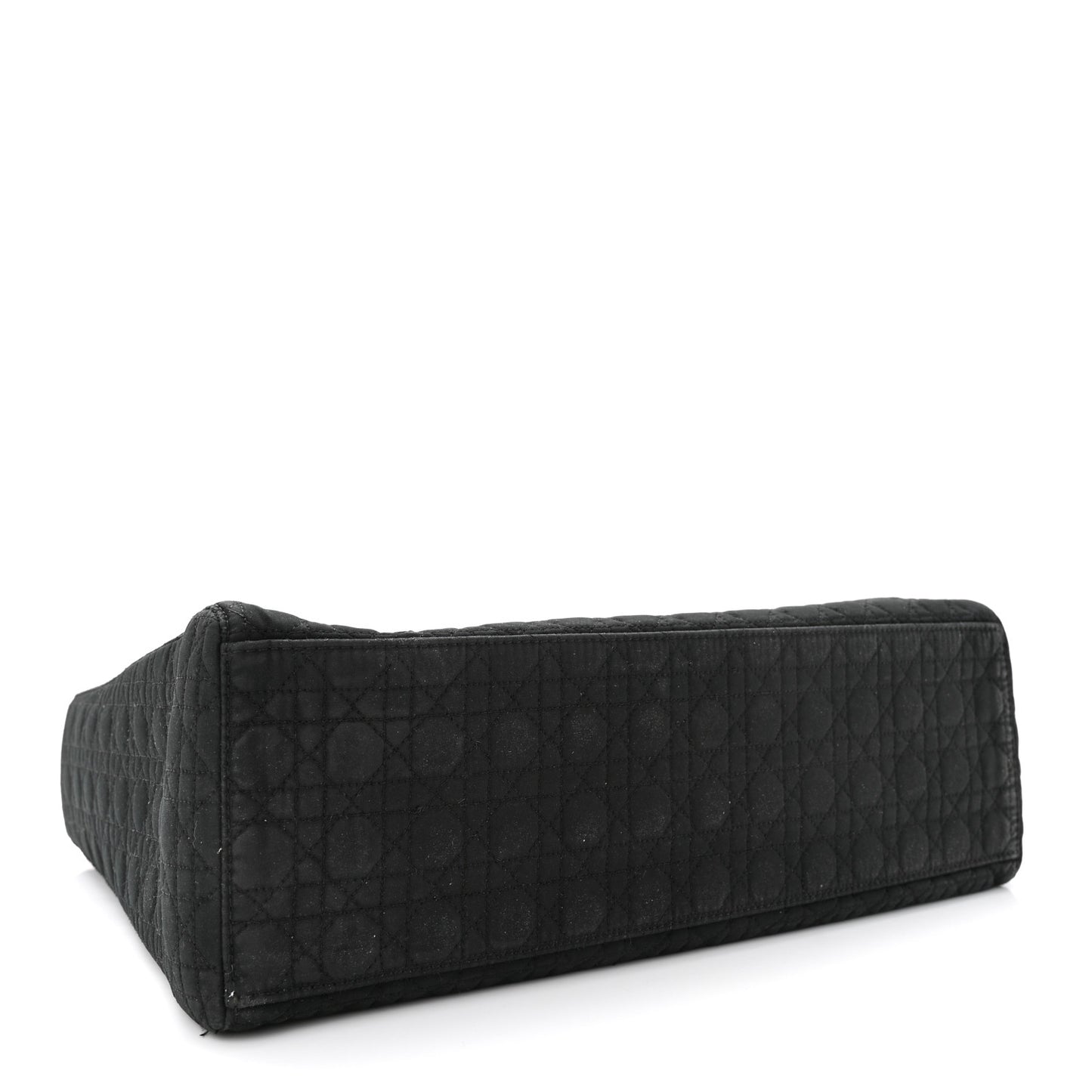 Nylon Cannage Medium Lady Dior Black