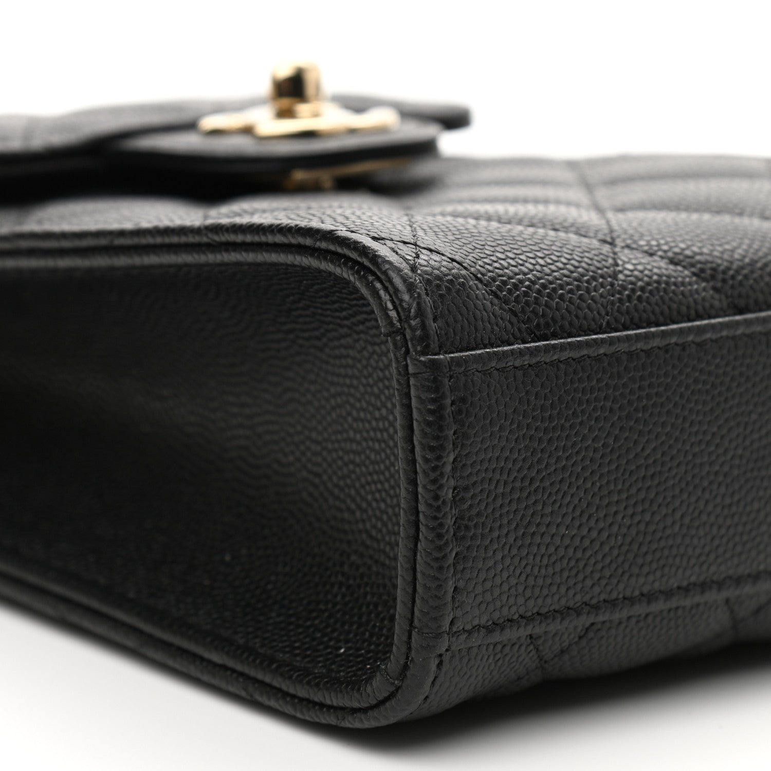 Chanel Caviar Quilted Classic Phone Holder Black 10 of 12