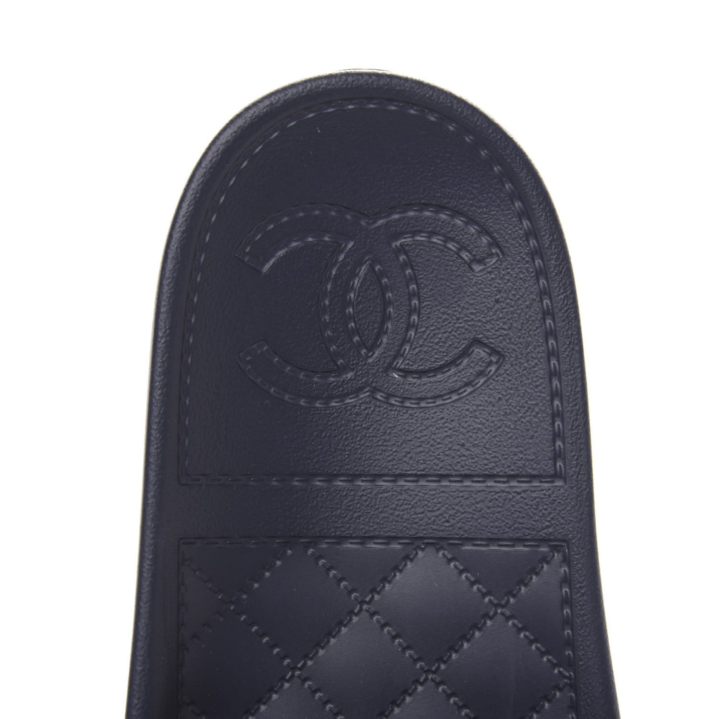 Rubber CC Flat Slide Sandals 39 Pink Red