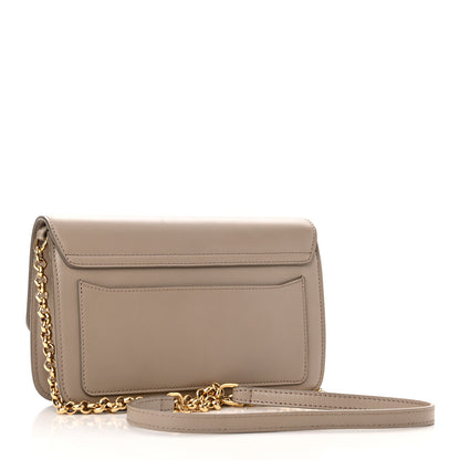 Chloe Calfskin Suede C Clutch With Chain Motty Grey 2 of 9