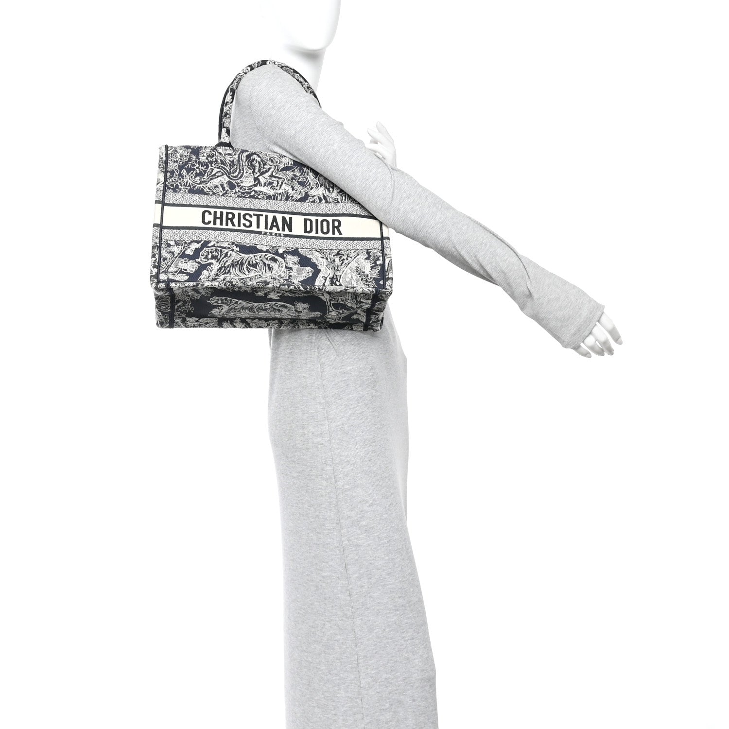 限定Dior Christian Dior Canvas Embroidered Medium Toile De Jouy Reverse