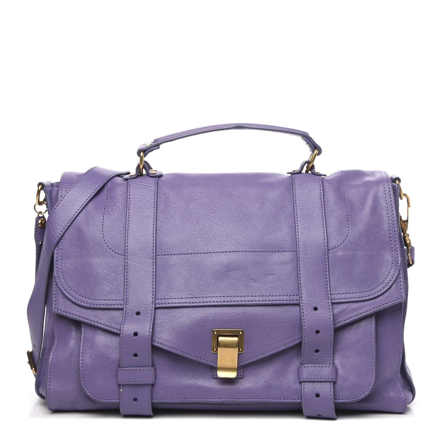 Proenza Schouler Lambskin Large PS1 Satchel Berry 1 of 11