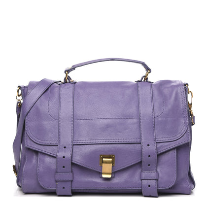 Proenza Schouler Lambskin Large PS1 Satchel Berry 1 of 11