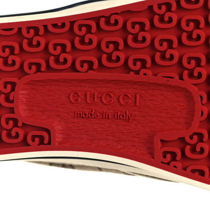 Gucci GG Monogram Womens 1977 Tennis Slip On 30mm Sneakers 39 Beige Ebony Mystic White 6 of 7