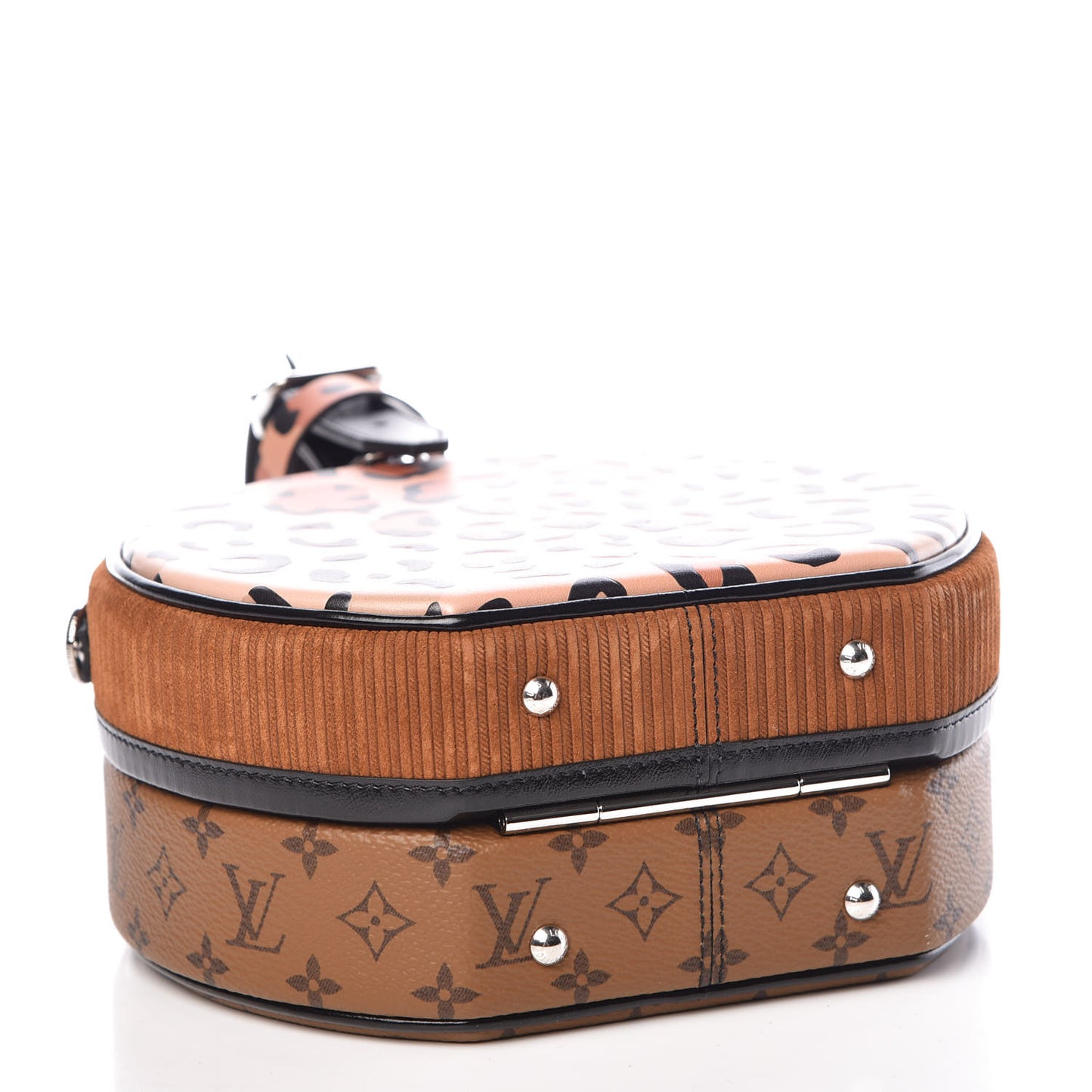 Reverse Monogram Leopard Petite Boite Chapeau