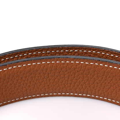 Hermes Box Togo 32mm H Belt 90 36 Black Gold 5 of 5