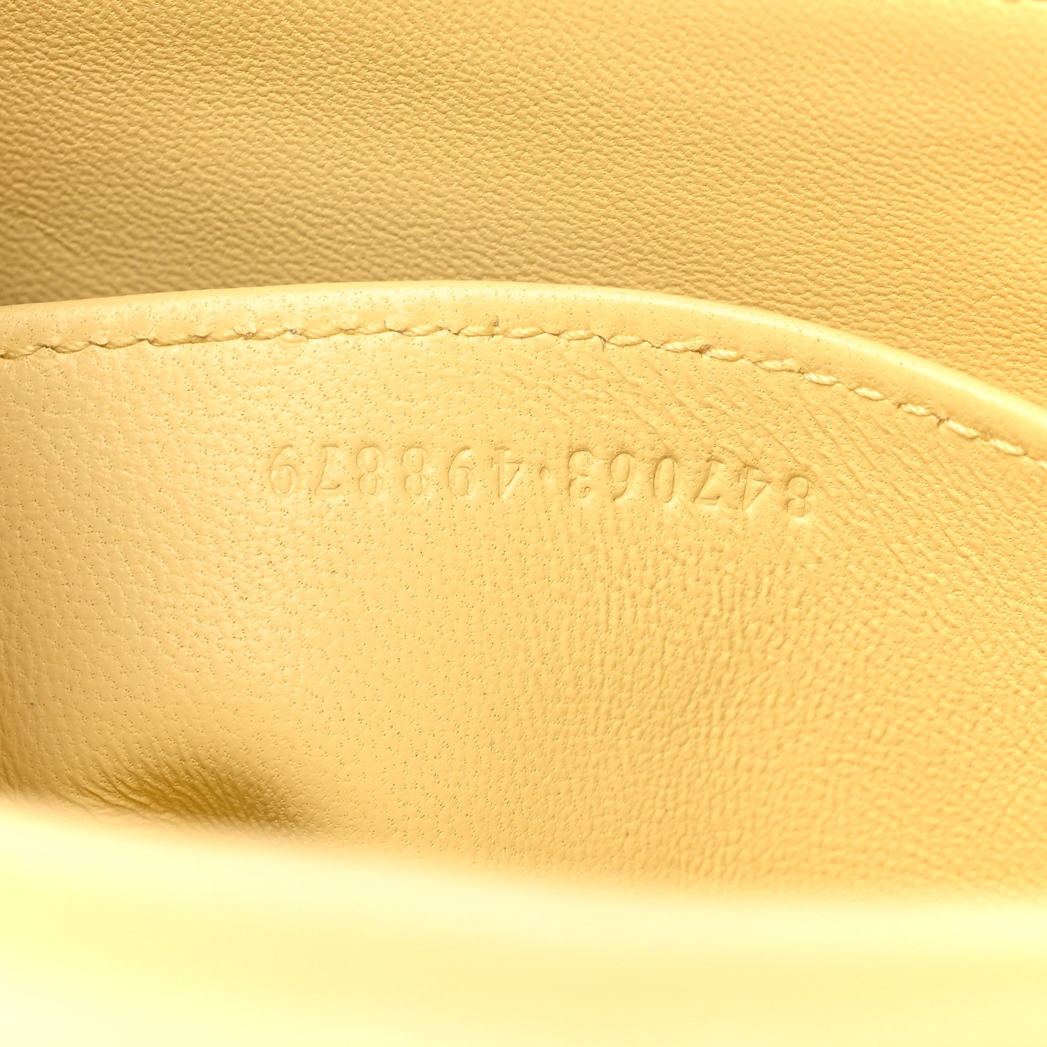 Gucci Calfskin Horsebit 1955 Aura Small Shoulder Bag Yellow 7 of 10