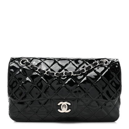 Chanel Patent Net Large La Madrague Tote Black 3 of 16