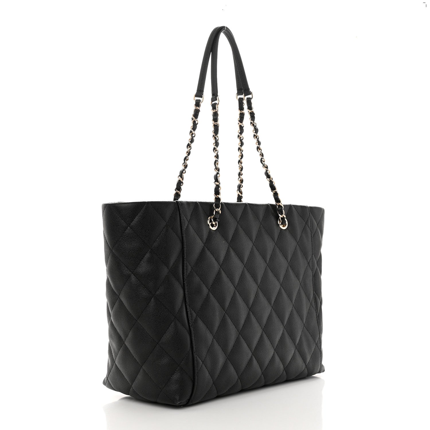 Chanel Caviar Quilted Large Shopping Tote Black 4 of 13