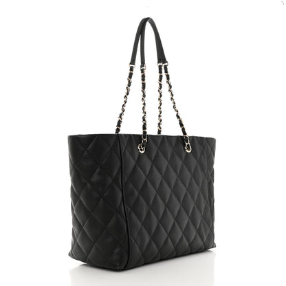 Chanel Caviar Quilted Large Shopping Tote Black 4 of 13