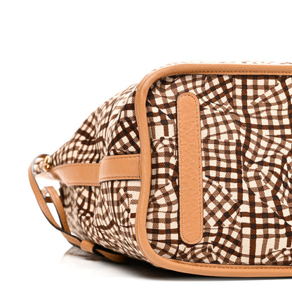 MCM Visetos Medium Liz Reversible Shopper Tote Cognac 12 of 14