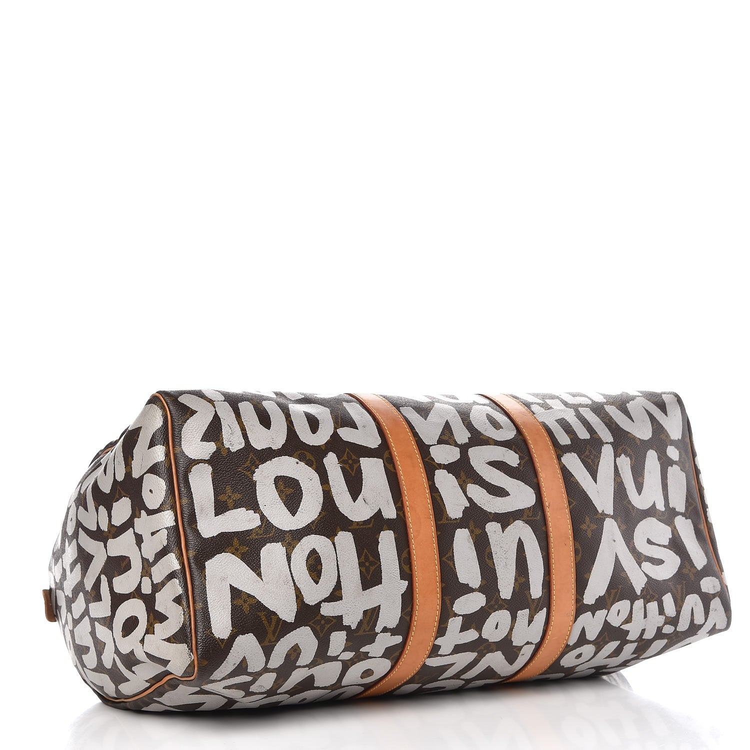 Louis Vuitton Graffiti Keepall 50 Silver 4 of 19