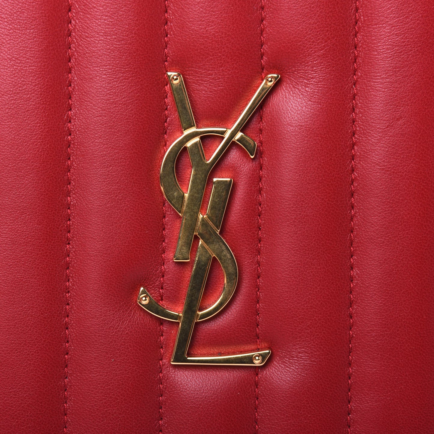 Lambskin Matelasse Vicky Monogram Belt Bag Eros Red