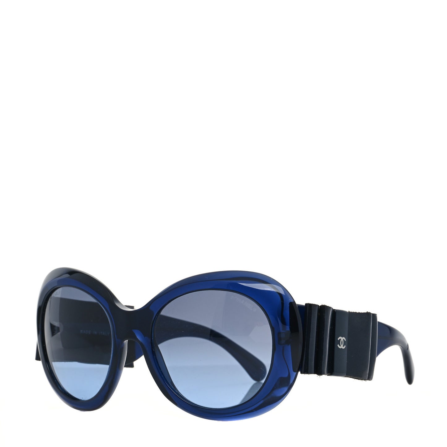 Acetate Patent CC Bow Sunglasses 5282-Q Blue