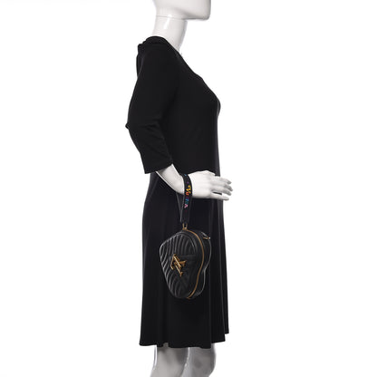Louis Vuitton Calfskin New Wave Heart Bag Black 2 of 10