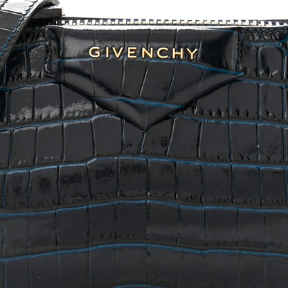 Givenchy Calfskin Crocodile Embossed Nano Antigona Navy 7 of 9