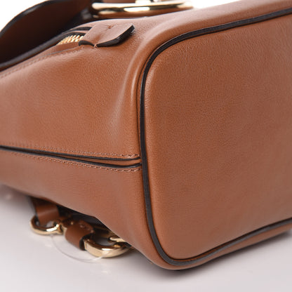 Chloe Suede Calfskin Mini Faye Backpack Tan 9 of 10