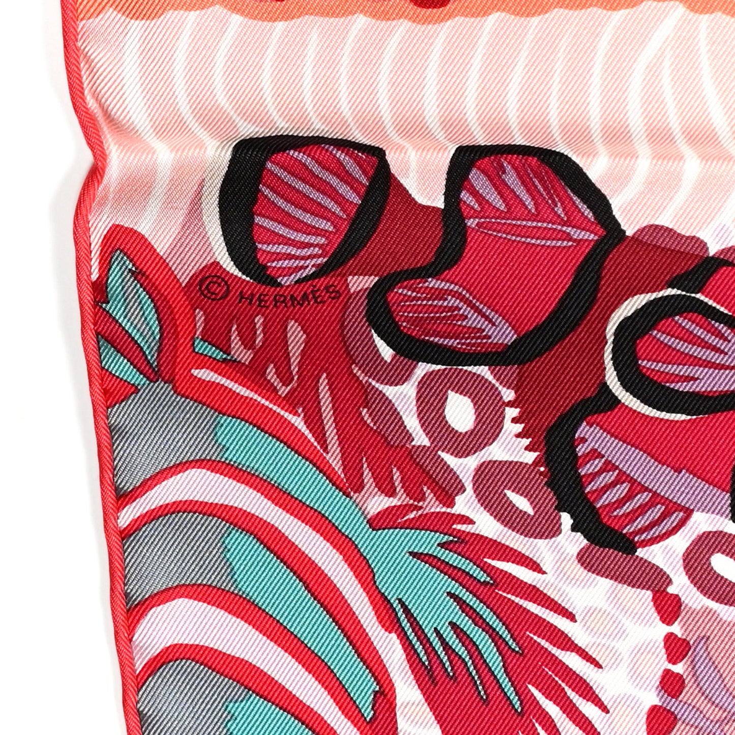 Silk Under The Waves Scarf 90 Rose Rouge Violet